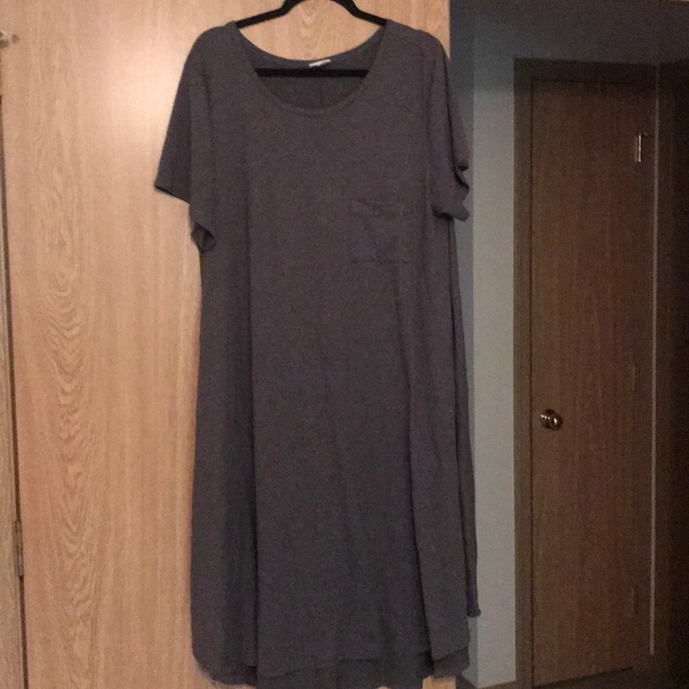 Gray t-shirt dress
